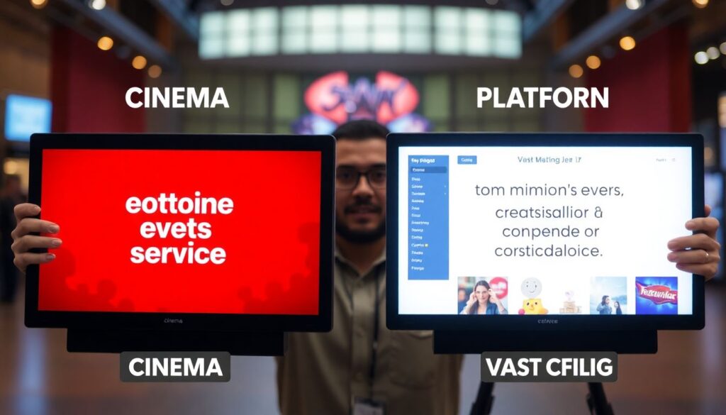 Стриминговые сервисы против кинотеатров: новые тренды и стратегии релизов - иллюстрация